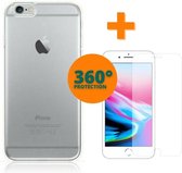 Fooniq Silicone Hoesje Transparant + Screenprotector - Geschikt Voor Apple iPhone 6/6S