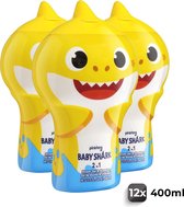 Baby Shark Shampoo & Douchegel - Voordeelverpakking 12 Stuks