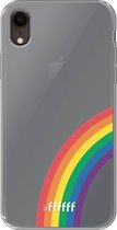 6F hoesje - geschikt voor iPhone Xr - Transparant TPU Case - #LGBT - Rainbow #ffffff