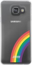 6F hoesje - geschikt voor Samsung Galaxy A3 (2016) -  Transparant TPU Case - #LGBT - Rainbow #ffffff