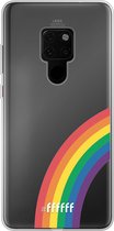 6F hoesje - geschikt voor Huawei Mate 20 -  Transparant TPU Case - #LGBT - Rainbow #ffffff