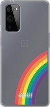 6F hoesje - geschikt voor OnePlus 9 Pro -  Transparant TPU Case - #LGBT - Rainbow #ffffff