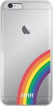 6F hoesje - geschikt voor iPhone 6 Plus -  Transparant TPU Case - #LGBT - Rainbow #ffffff