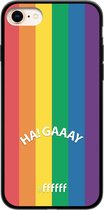 6F hoesje - geschikt voor iPhone 7 -  TPU Case - #LGBT - Ha! Gaaay #ffffff