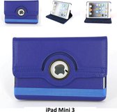 Apple iPad Mini 2-3 Blauw 360 graden draaibare hoes - Book Case Tablethoes
