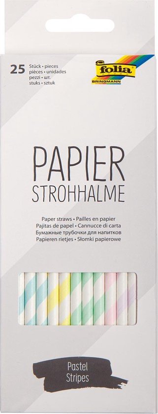 Papieren rietjes - feestversiering kopen