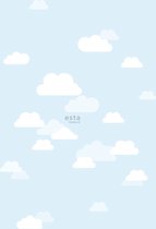 ESTAhome fotobehang wolkjes lichtblauw - 158842 - 1.86 x 2.79 m