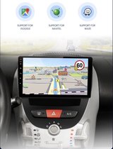 CarPlay 8core Toyota Aygo 2005-2014 Android 10 navigatie en Multimediasysteem bluetooth usb wifi 4+64GB 4G