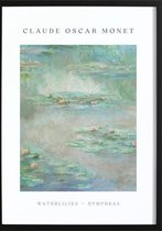 Monet Waterlillies Poster (21x29,7cm) - Wallified - Abstract - Poster - Print - Wall-Art - Woondecoratie - Kunst - Posters