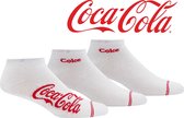 COCA COLA SOKKEN - Coke sneakers - 43/46 - wit (rood logo) - 6 paar