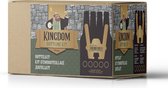 KINGDOM Beer Bottling Kit - 5 l - makkelijk zelf bottelen - flessenset - kroonkurkapparaat - 100 kroonkurken  - 16 flessen van 33 cl  - thuis brouwen