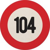 Bierviltjes 104 jaar | Bierviltjes 20 stuks | Bierviltjes verjaardag| Bierviltjes gefeliciteerd