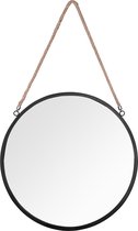 Spiegel Taira frame Ø 40cm - Zwart