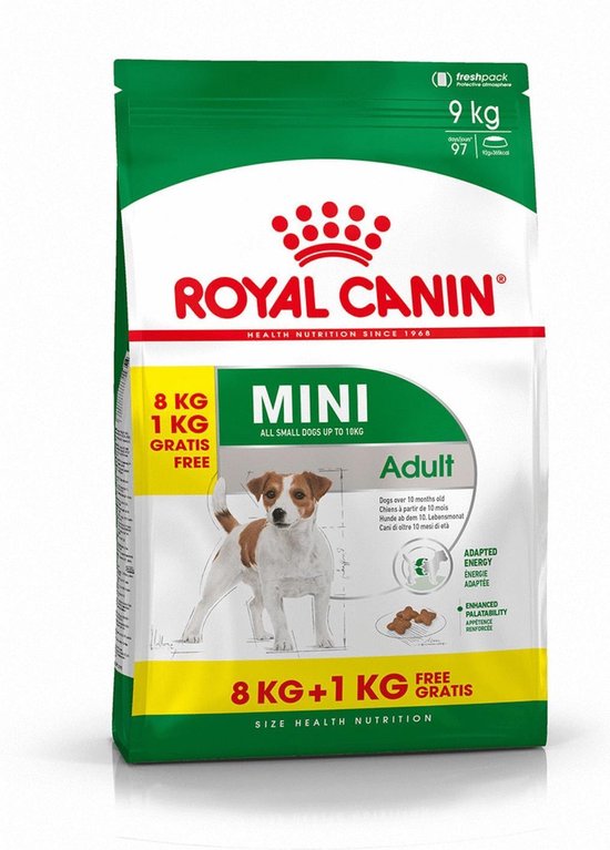 Royal Canin Mini Adult - 8 KG + 1 KG GRATIS