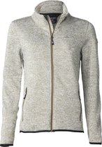 NordBerg dames vest Babs taupe gemêleerd kort - maat S