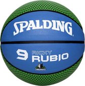 Spalding Basketbal NBA Timberwolves Ricky Rubio Vert bleu taille 7
