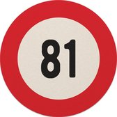 Bierviltjes 81 jaar | Bierviltjes 20 stuks | Bierviltjes verjaardag| Bierviltjes gefeliciteerd