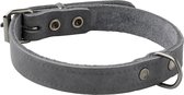 Adori Collar Fat Leather With Print Grey - Collier pour chien - 16mmx40 cm