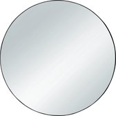 Spiegel Mila rond Ø 50cm metaal - Zwart