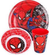 Spiderman servies - 3 delig - Marvel Ultimate Spider-Man kinderservies