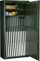 MustangSafes Wapenkluis MSG 7-19 S1  - 14 Wapenplaatsen - 124 cm Geweer lengte - Elektronisch Codeslot MS-1650 (1 gebruikerscode)