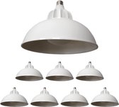 LED Bell lamp E27 50W 220V 120 ° (8 stuks) - Wit licht
