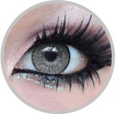 Grijs Jaarlenzen -4.75 Per Paar | Geo Medicals Circle Lens Contactlenzen Kleurlenzen Nudy Gray CH625 0.00