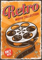 Vintage poster "Retro movie collection" 50 x 70 cm