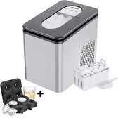 EFLO® Ijsblokjes Maker - Ijsblokjesmachine met Ijs Bakje, Vormpjes en Schep - 2,2L - 12kg Ijs / 24h
