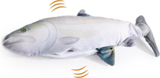 All For Paws Fish Sardine - Kattenspeelgoed - 28x12x5.5 cm Multi-Color