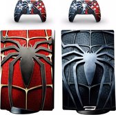 PS5 Spiderman Disc console en controller sticker