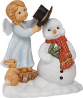 Goebel® - Nina & Marco | Decoratief beeld / figuur "Engel sneeuwpop" | Porselein, 12cm, Limited Edition