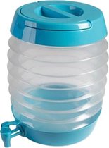Opvouwvare container met tapkraan FLORIAN - 3.3 L - Fresh & Cold - Water Tap - Turquoise