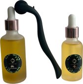 Ouini's Olie knoflookolie - 50 ml - helpt tegen Huidaandoeningen - Dermaroller 0.5 mm - Argan olie 30 ml