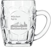Gegraveerde Bierpul 55 cl Rotterdam