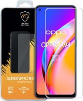 Oppo A94 Screenprotector - MobyDefend Case-Friendly Gehard Glas Screensaver - Screen Protector - Glasplaatje Geschikt Voor: Oppo A94