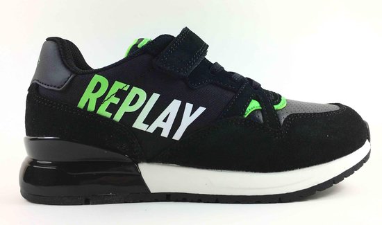 Replay Coulby Jongens Sneaker - Zwart - Maat 39 | bol.com