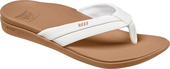 Reef Slippers - Maat 37.5 - Vrouwen - Wit/Bruin | bol.com