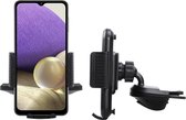 Shop4 - Samsung Galaxy A32 5G Autohouder Verstelbare CD Houder met Klem Zwart