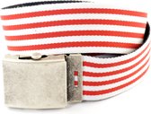 XXL Belts Riem JeansReversibleXXL 1482 - Rood/Wit - 135 cm