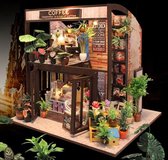Miniatuur - Time travel cafe - met lijm