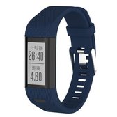 Smart Watch siliconen polsband horlogeband voor Garmin Vivosmart HR + (donkerblauw)