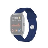20 mm voor Huami Amazfit GTS siliconen vervangende horlogeband (middernachtblauw)
