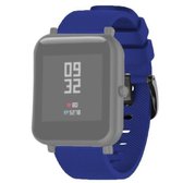 20 mm voor Huami Amazfit GTS / Samsung Galaxy Watch Active 2 / Gear Sport siliconen band (nachtblauw)