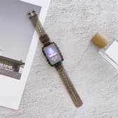 Voor Huawei Watch Fit Silicone Geïntegreerde doorschijnende vervangende band Horlogeband (zwart)