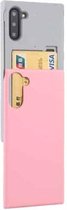 Voor Galaxy Note 10 MERCURY GOOSPERY SKY SLIDE BUMPER TPU + PC Case met kaartsleuf (roze)