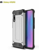 Voor Galaxy A90 5G Magic Armor TPU + pc combinatiebehuizing (zilver)