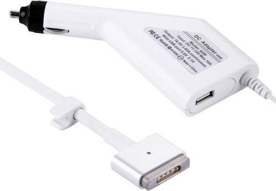 60 W 16,5 V 3,65 A 5-pins T-stijl MagSafe 2 autolader met 1 USB-poort voor  Apple... | bol.com