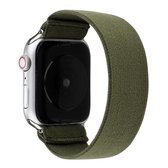 Effen kleur siliconen vervangende band horlogeband voor Apple Watch Series 6 & SE & 5 & 4 44 mm / 3 & 2 & 1 42 mm (legergroen)