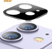 Voor iPhone 11 Hat-Prince ENKAY Achteruitrijcamera Lens Film Aluminium + PMMA Volledige Dekking Beschermer (Zilver)